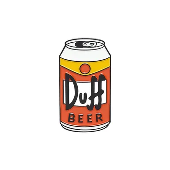 Kreatívne Pivo Môže Smalt Pin Pivo Duff Kovové Cartoon Brošňa Batoh Klobúk, Golier Klope Odznaky Ženy Módne Šperky Dary