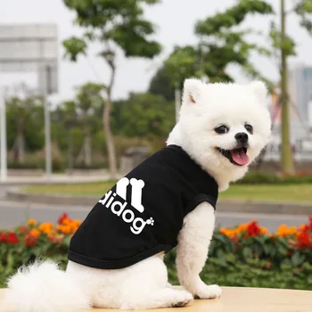 Adidog Psa Malé Stredné Veľké A Veľké Psie Oblečenie Bavlnené Tričko Mikina Vesta Hot Predaj Dva-Legged Pet Bunda