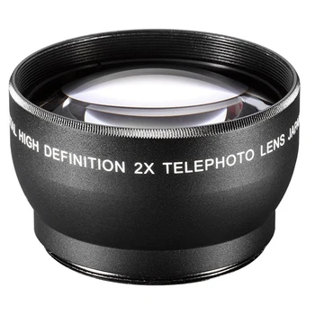 Top Ponuky 55mm 2X teleobjektívu Teleconverter pre Canon Nikon Pentax Sony 18-55mm