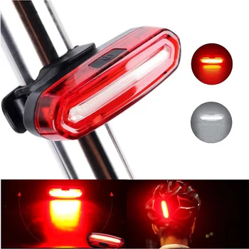 COB LED Bicykel Zadné Svetlo Nepremokavé Koni Zadné Svetlo Vysokej Viditeľnosti USB Nabíjateľné MTB Bezpečnostné Varovanie Lampa Bicykel zadné svetlo