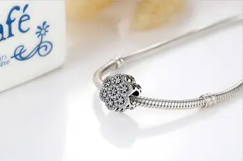 Autentické 925 Sterling Silver Korálky Nový Crystal A Kreatívne Snowflake Korálky Fit Pôvodné Pandora Náramok Pre Ženy Diy Šperky