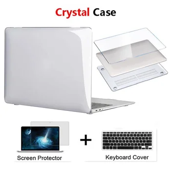 Nový Crystal Notebooku puzdro Pre Apple Macbook M1 Chip Air Pro Retina 11 12 13 palcový Notebook Prípade 2020 Dotyk Bar ID Vzduchu A2337 Pro 13.3