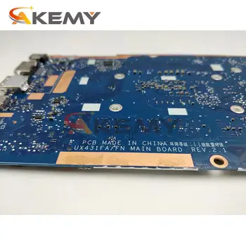 UX431FA/FN Notebook základná Doska Pre ASUS ZenBook-14 UX431FA UX431FN UX431F Pôvodnej Doske 16GB-RAM I7-8565U GM test plnej