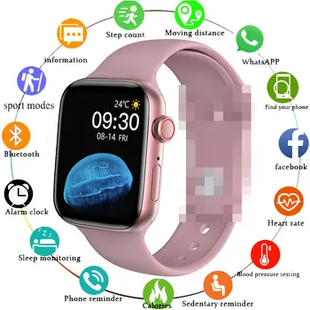 2021 Módne Ženy, Smart Hodinky Mužov 1,75 Palec 320*385 plne Dotykový TFT Displej 3D Dynamický Dial smartwatch Pre Android IOS+BOX