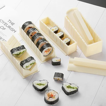 Sushi Maker Vybavenie Auta,Japonskej Ryže Loptu Tortu Roll Formy Sushi Multifunkčné Plesne Výrobu Sushi Nástroje Kuchyňa DIY Nastaviť