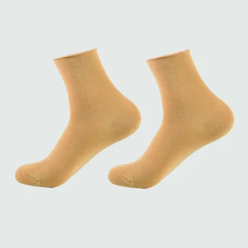 DONG AI Pribrala Členok Mužov Bambusové Ponožky Obyčajný Farba Roll Úst, Mäkké Strane Prepojenie Pohodlné Vynikajúce Ťažnosť