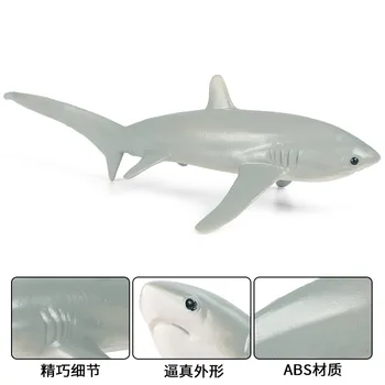 Dlhým Chvostom Shark Obrázok Zberateľskú Hračky Mora Zvierat Akčné Figúrky Deti Zvierat Pevné Statický Model Hračky