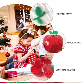 1/5/10pcs Apple-Tvarované Čokoládové Cukrovinky Balenie Box Vianočný Dekor Baby Sprcha Svadobné Party Dodáva Nový Rok 2022 Darčekovej krabičke