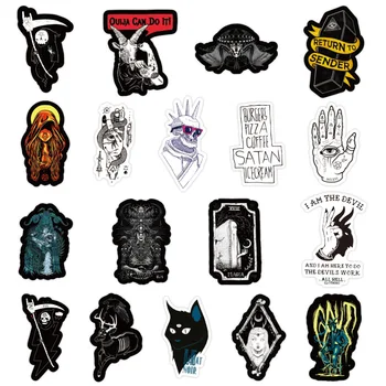 10/30/50PCS Gotický Horor Demon Skull Čierne a Biele Punk Style Graffiti Čarodejnice Vozíka Prípade Nepremokavé Nálepky Veľkoobchod
