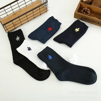 PIER polo ponožky 5 Párov Mužov Pantufa Calcetines muž jednofarebné zo Bavlny Harajuku Šťastný pánske Ponožky Business Výšivky Meias