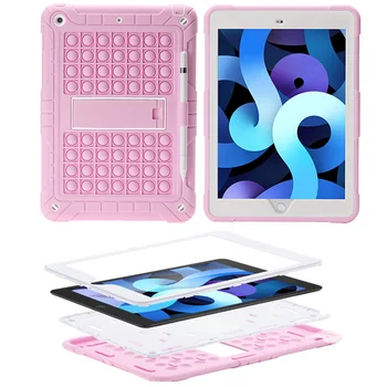2019 2020 iPad 10.2 Palcov Kremíka Prípade Pop Fidget Push To Bublina Ochranný plášť S Držiak Pre Tablet iPad 7 8 Kryt