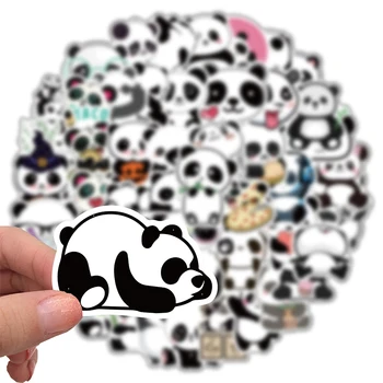 10/30/50Pcs Roztomilá Panda Cartoon Zvierat Nálepky Graffiti Batožiny Skateboard Nepremokavé Obtlačky Notebook Nálepky Deti Hračky Pre Dievčatá
