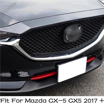 Lapetus Prednej strane Pod Uprostred Mriežky Gril Pásy Kryt Výbava vhodné Pre Mazda CX-5 CX5 2017 - 2021 ABS Doplnky Exteriéru