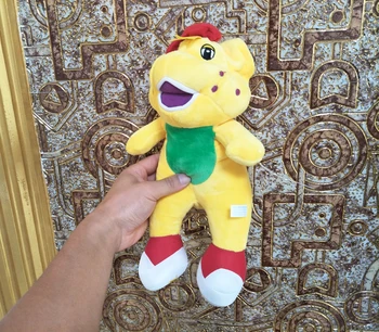 Žltá Dinosaura Barney Deti, Plyšové Hračky, Kreslené dieťa Plnené Barney Bábika