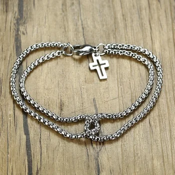 Nový Produkt Klasické Vysoko Kvalitné Kovové Kríž Náramok pánskej Módy Trend Šperky, Darčeky