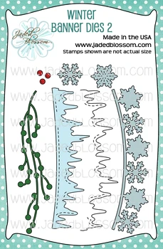 2021 Nový Príchod Zimy Snowflake Banner Rezanie Kovov Zomrie pre Scrapbooking Plavidlá vysekávané Vzorkovníka Plesne List Dekor Šablóny