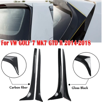 2 KS Uhlíkových Vlákien Zadné Okno, Spojler, Bočné Krídlo Pre VW GOLF 7 MK7 GTD R-2018 Príslušenstvo Auto Styling Zadné Okno