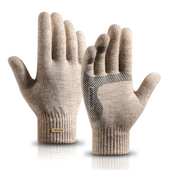 Pánske rukavice muž zimné plyšové teplé Pracovné rukavice top kvalita č obaľovanie telocvični rukavice mužov vysoko elastická windproof rukavice vlna
