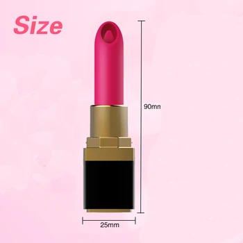 Jazyk Vibrátor USB Mini Rúž Vibrátor Stimulátor Klitorisu Elektrické Vibračné rúž, Typ Masážneho sexuálnu Hračku, Pre Ženy v roku 2019