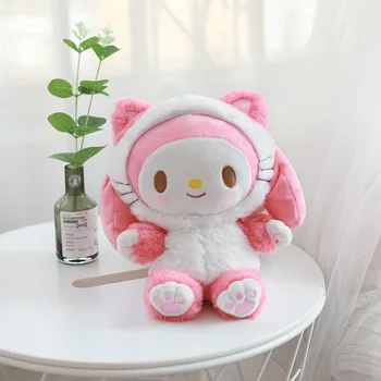 25 cm Kawaii Sanrio Plyšové Hračky Moje Melódie Cinnamorol Kitty Plnené Plushie Bábika Roztomilé Anime Batoh Domova Dievčatá Darček k Narodeninám
