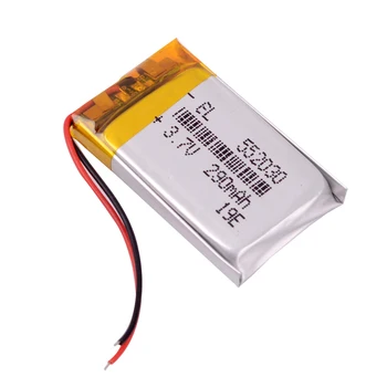 Lítium-polymérová batéria 552030 3,7 v 290MAH vypúšťanie Veľkoobchod Pre MP3, MP4 Smart hodinky hračky DVR Športové CVR-A7310 CVR-A7510 V. 2