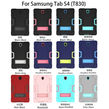 Pre Samsung Galaxy Tab S4 10.5 palcový SM-T830 SM-T835 Prípade Shockproof Deti Bezpečné PC Kremíka Hybrid Stojan celého Tela Tabletu Kryt