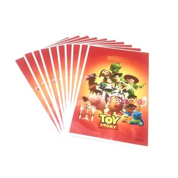 10pcs/veľa Toy Story Darčekové Tašky Deti Narodeninovej Party Dekorácie Toy Story Plastové Dodávky Candy Tašky Toy Story Darčekové Tašky Dodanie