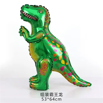1Pcs 3D Dinosaura Hliníkovej Fólie Balón Tyrannosaurus detský Strany Dekoratívne Balón Montáž Triceratops Narodeninovej Party Dodávky