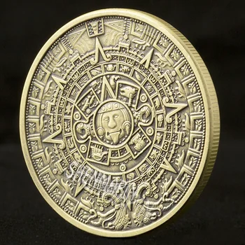 Maya Aztec Pamätné Mince Indickej Mayský Dlhodobo Počítať Kalendár Výzvou Mince Maya Civilizácia, Náboženstvo, Kultúru, Umenie Mince