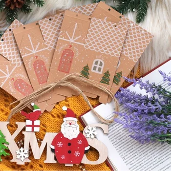 Vianočné cukrovinky boxs kraft papier biscuit taška Vianočný Darčekový Box xmas Party Dekor pre Domáce navidad 2022 Nový Rok Dodávky