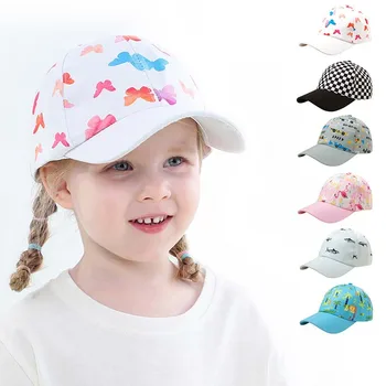 Nové Jarné Letné Baby, Klobúk Karikatúra Tlače Deti, Dievča, Chlapec, Baseball Cap Nastaviteľné Vonkajšie Bežné Ochranu Pred Slnkom Spp Beach Sun Hat