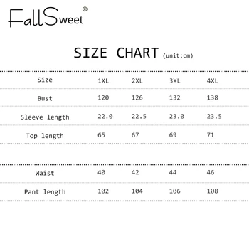 FallSweet Plus Veľkosť Pyžamá pre Ženy Roztomilý Kreslený Tlač Sleepwear Nastaviť Krátky Rukáv Odev 4XL