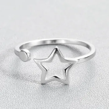 Duté Star fashion Krúžky Retro Otvorený Prst Prstene Pre Ženy, Svadobný Darček k Narodeninám Módne Šperky Drop Shipping