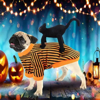 1Pcs Halloween Kostým Pet Hoodies Teplý Pre Malé Vtipné Psy, Mačky, Oblečenie Psa Kabát, Bundu Čivava, domáce Zvieratá Dodávky Príslušenstvo