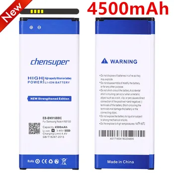 Chensup EB-BN916BBC Batérie Pre Samsung Galaxy Note 4 N9100 N910U N910F N910A Vysokou Kapacitou 4500mAh Náhradné Batérie