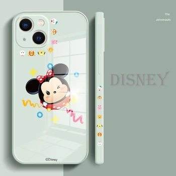 Disney Roztomilý Kreslený Minnie Apple 13 11 12 Promax Mini Mobilný Telefón Prípad Mickey X XS XR Xsmax Iphone 8 7 6 Plus S Skla Prípade