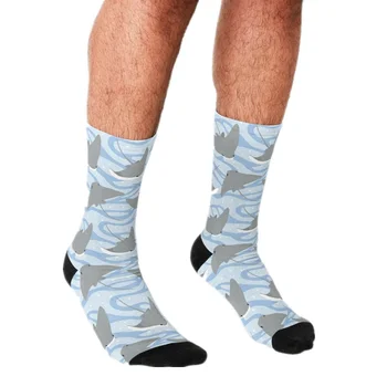 2021 Zábavné pánske ponožky Priestor Dinosaurov Vzor Vytlačené hip hop Muži Radi roztomilé Ponožky chlapcov street štýl Crazy Ponožky pre mužov