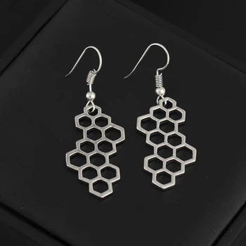 CHUNSHI EMO Jednoduché Honeycomb Hexagon Náušnice 2021 Trend Vplyv Osobnosti Tvorivý Geometrické Náušnice Pre Ženy, Dievčatá Milovníkov