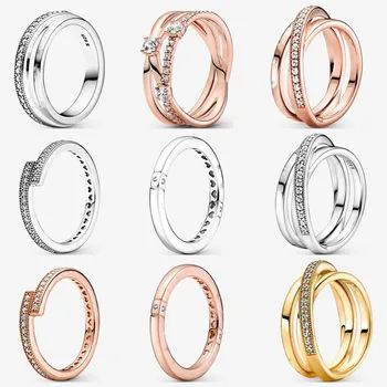 2021 Šperky Pre Ženy Diy Dizajnér 925 Sterling Silver Fit Pôvodné Pandora Robiť Ručne Accessorie Zodpovedajúce Krúžky Veľkoobchod