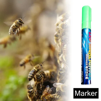 1 Ks Kráľovná King Bee Marker Pero, 5 Farieb Voliteľné Queen Bee Bezpečne Označenie Pero Skosenie Včelárske Náradie móda