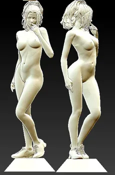 Nové 3D model pre cnc 3D vyrezávané obrázok sochy stroj v STL formát súboru nahá žena-4