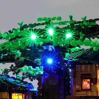 1 Nastavte Montovaných Stavebných Blokov LED Svetla Kit Pre LEGO Dom, Strom, Osvetlenie, Dekorácie, Doplnky 21318 Tvorivé Led Série V6X8