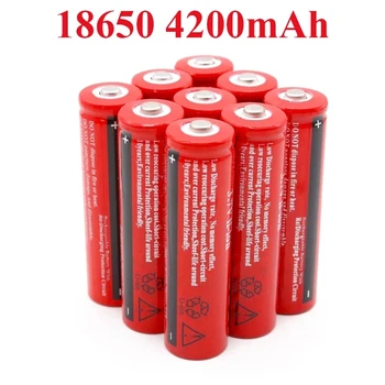 18650 Lítiová Batéria 3,7 V Napätia 4200mah BRC Nabíjateľná Li-ion batéria Pre Napájanie Banka Pochodeň GTL EvreFire