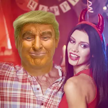 Trump Latex Maska Latexová Maska, Kostým Horor Pre Dospelých Masques Strany Cosplay Hlasovať Trump Latexové Masky, Rekvizity Pre Halloween Party