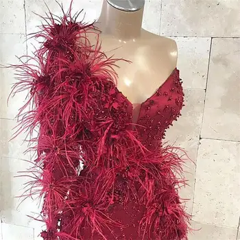 Jeden Ramenný Morská víla Šaty Ples 2021 Čipky Korálky 3D Kvetinovým Appliqued Dĺžka Podlahy Formálne Šaty na Zákazku vestidos de gala