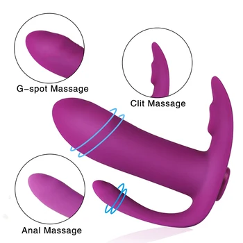 Nositeľné Dildo Viibrator Pre Ženy Vsgins Bezdrôtové Diaľkové Nohavičky Stimulátor Klitorisu Dospelých Sex ToysFor Žena Motýľ Vibrátor