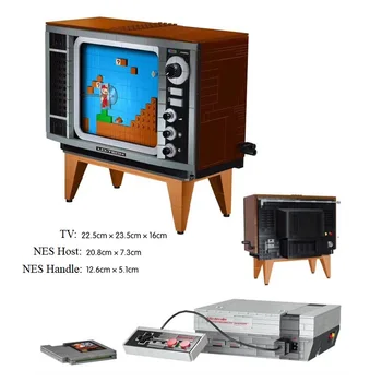 NOVÉ Super Marioed Konzoly NES Nintendos Zábavný Systém Modelu Stavebné kamene, Tehly TV Hry Deti Hračky Pre Deti, Darčeky