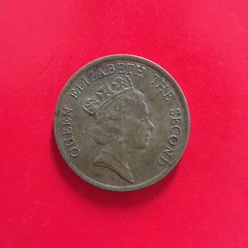 10cents 18 mm Staré Hongkong Mince, Staré Pôvodné Mince Zberateľské Vydanie Reálne Vzácne Pamätné Mince Náhodné Rok