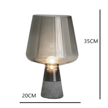 Módny stolík svetlo dobrý dizajn tabuľka žiarovka E14 konkrétne base sklom odtieň jednoduchý dizajn, nočné osvetlenie