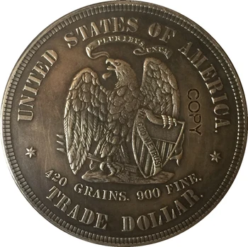 1873 usa $1 Dolár mince KÓPIU Typ 3